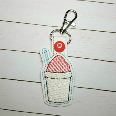 snoball key fob snap tab emb